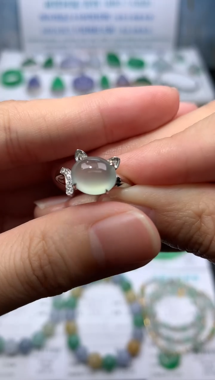 定制翡翠18K金镶嵌模式推广期24小时鉴赏期