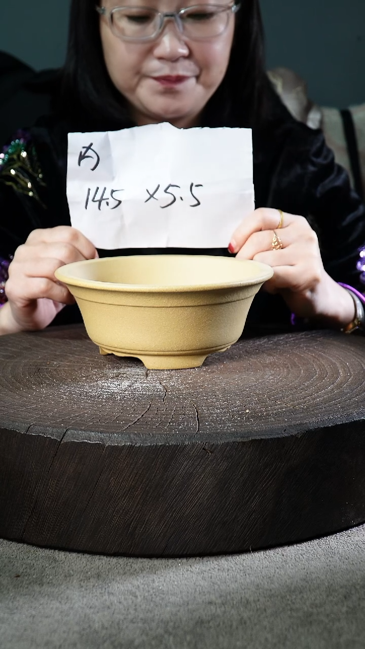 宜兴紫砂小花盆盆