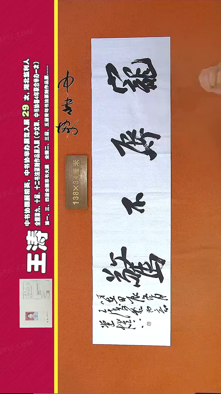 【闪购商品】书法250D王涛书法作品