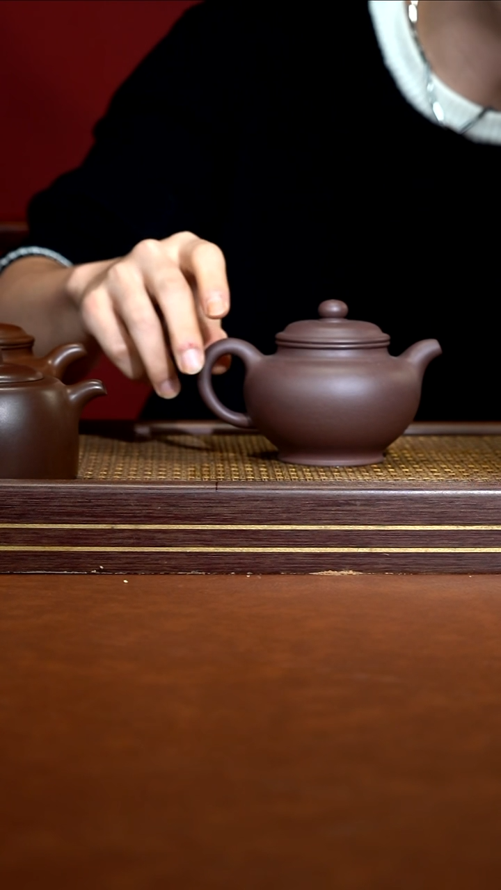 茶壶紫砂ZJF    老紫泥   掇只    280cc