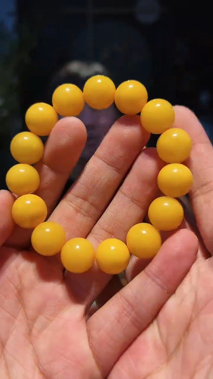 【闪购商品】蜜蜡手串未镶嵌14左右暴力黄