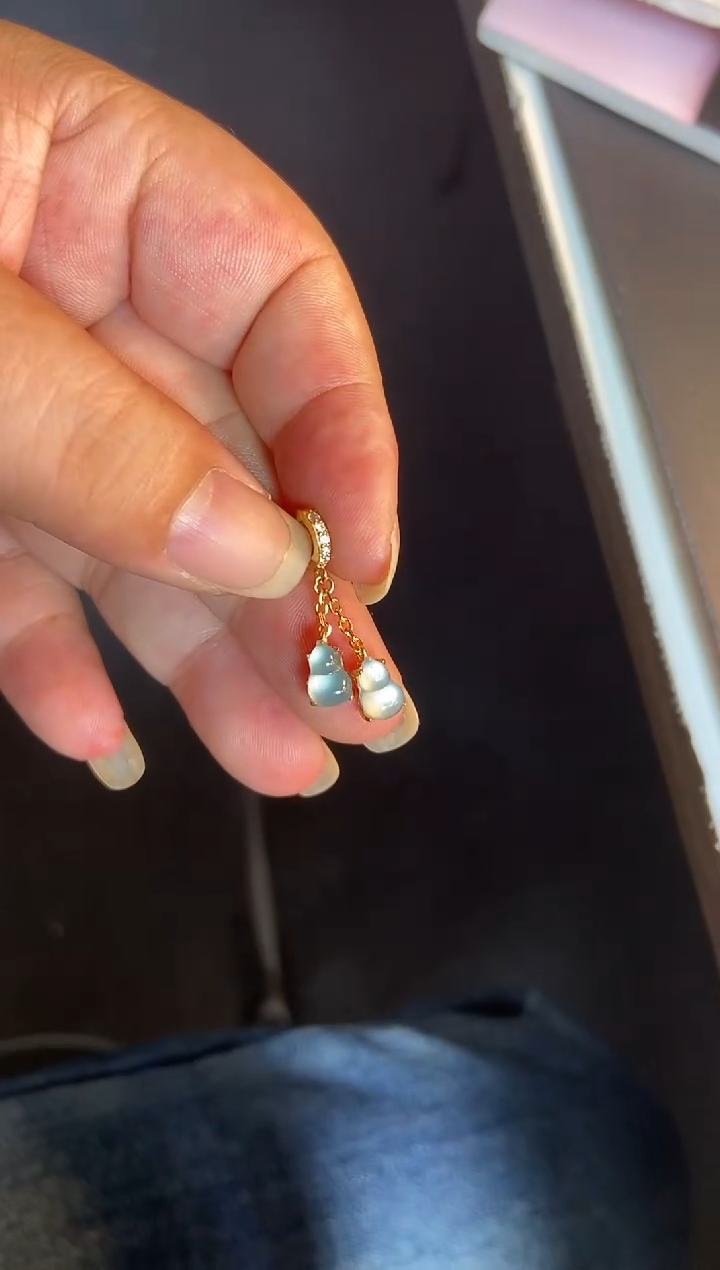 吊坠(不含链)银S925镶嵌翡翠1