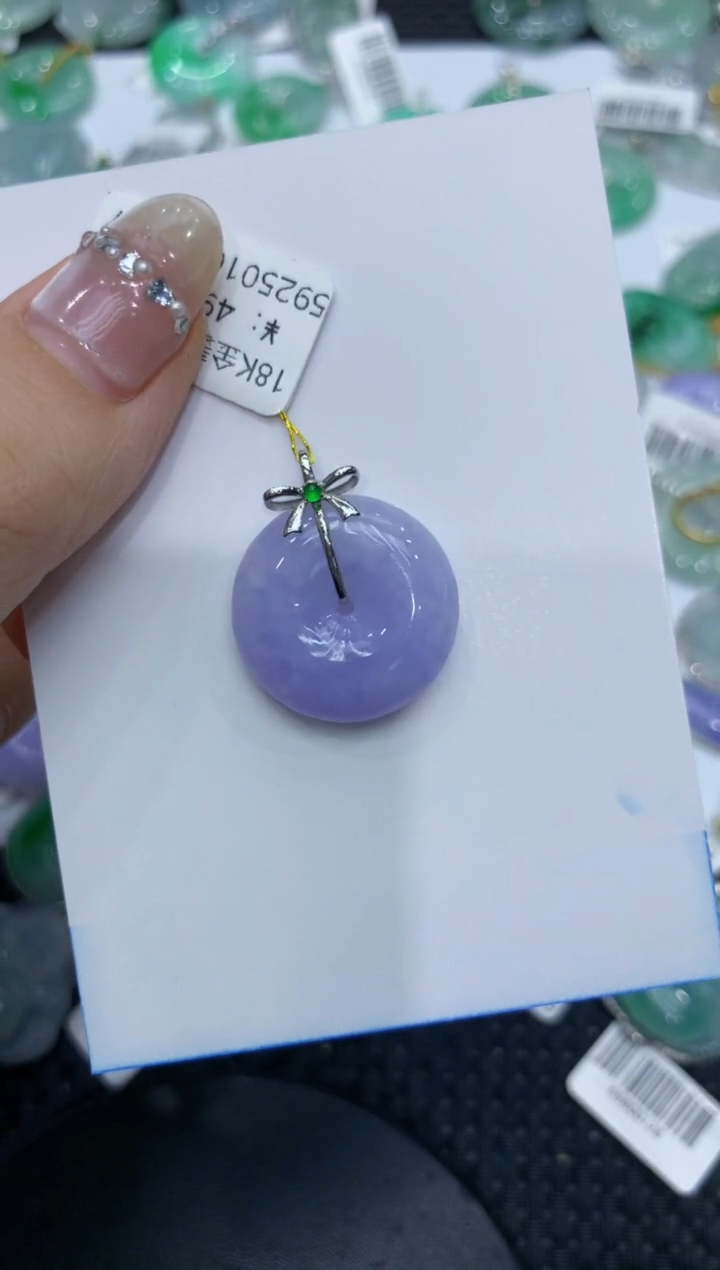 【闪购商品】翡翠颈饰18K金镶嵌222222222