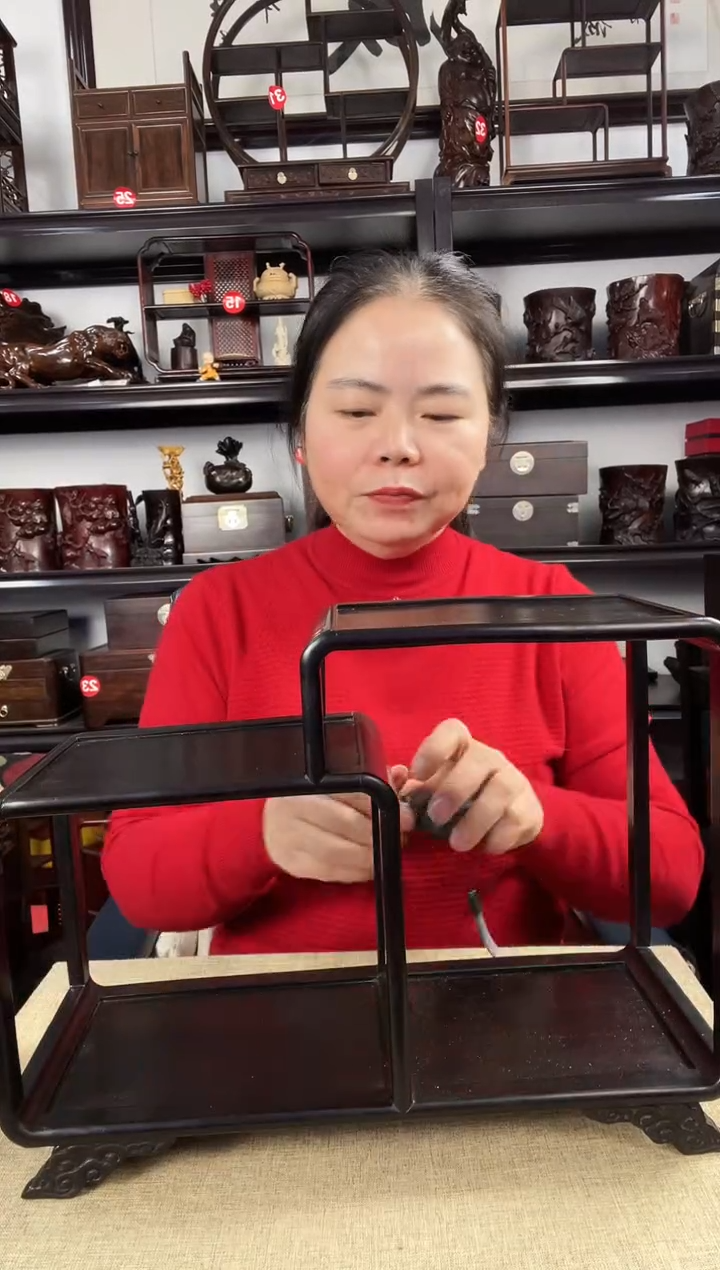木瑕疵黑二连老李红木工艺品