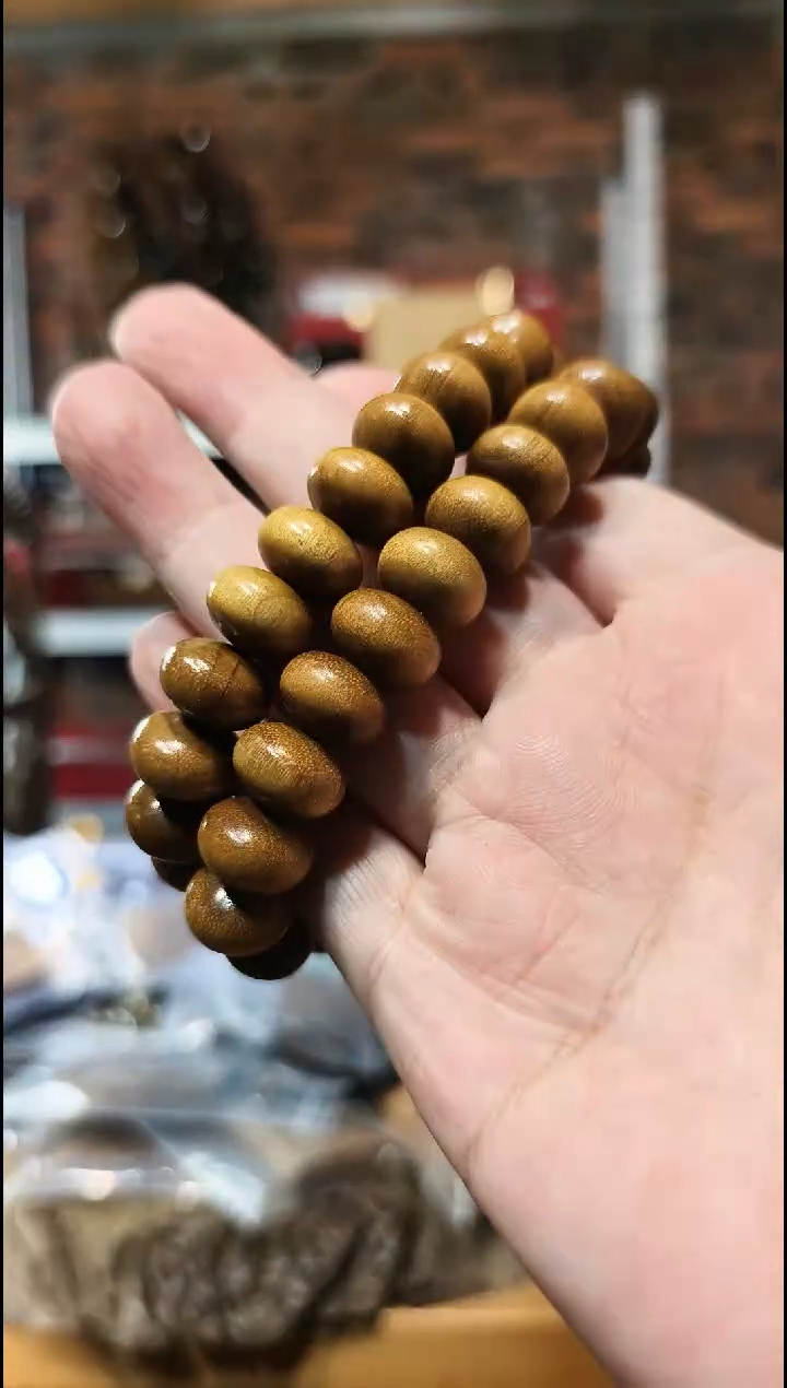 金丝楠阴沉黄算盘珠