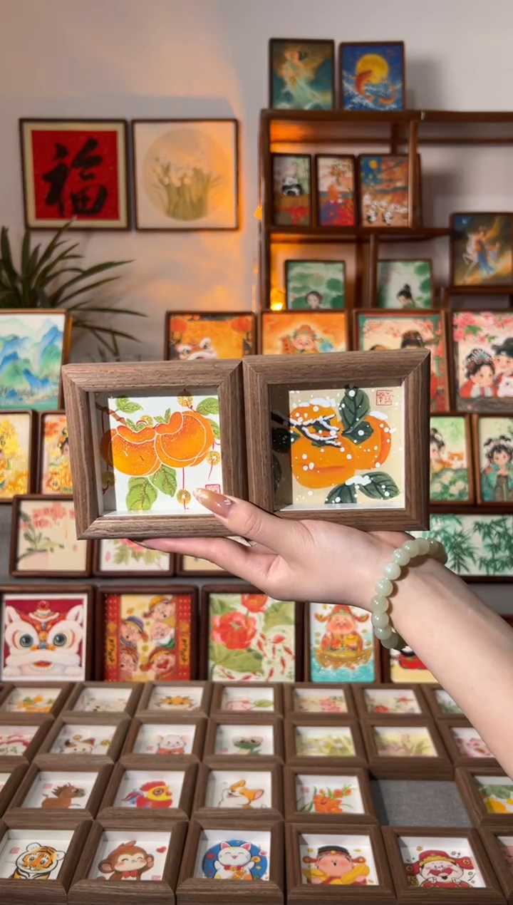 【闪购商品】国画串串好柿 小雪柿 一组11