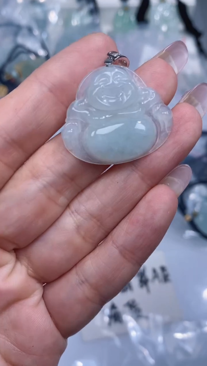 颈饰银S925镶嵌翡翠吊坠