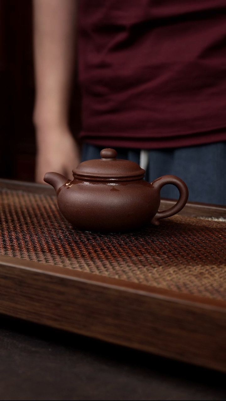 茶杯紫砂紫泥仿古