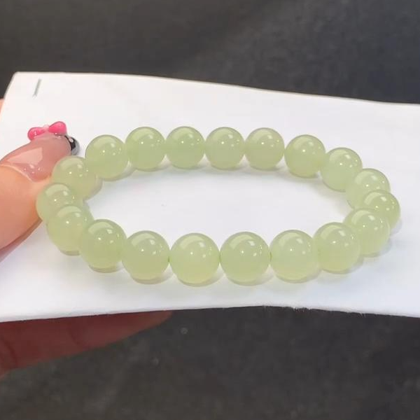 【精挑货头】天然和田玉Q10g晴水手串妈妈百搭多色多样性发一串.