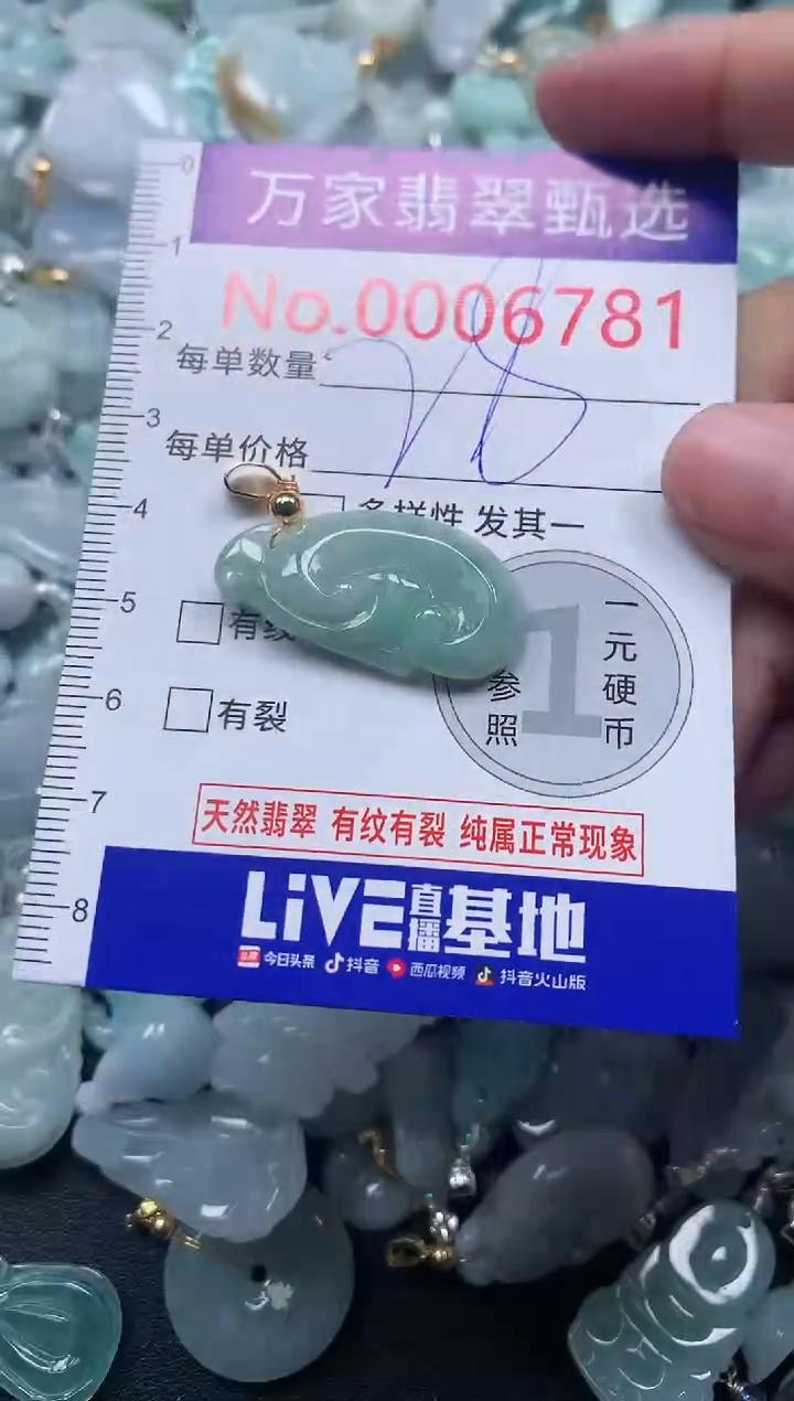颈饰未镶嵌翡翠6781