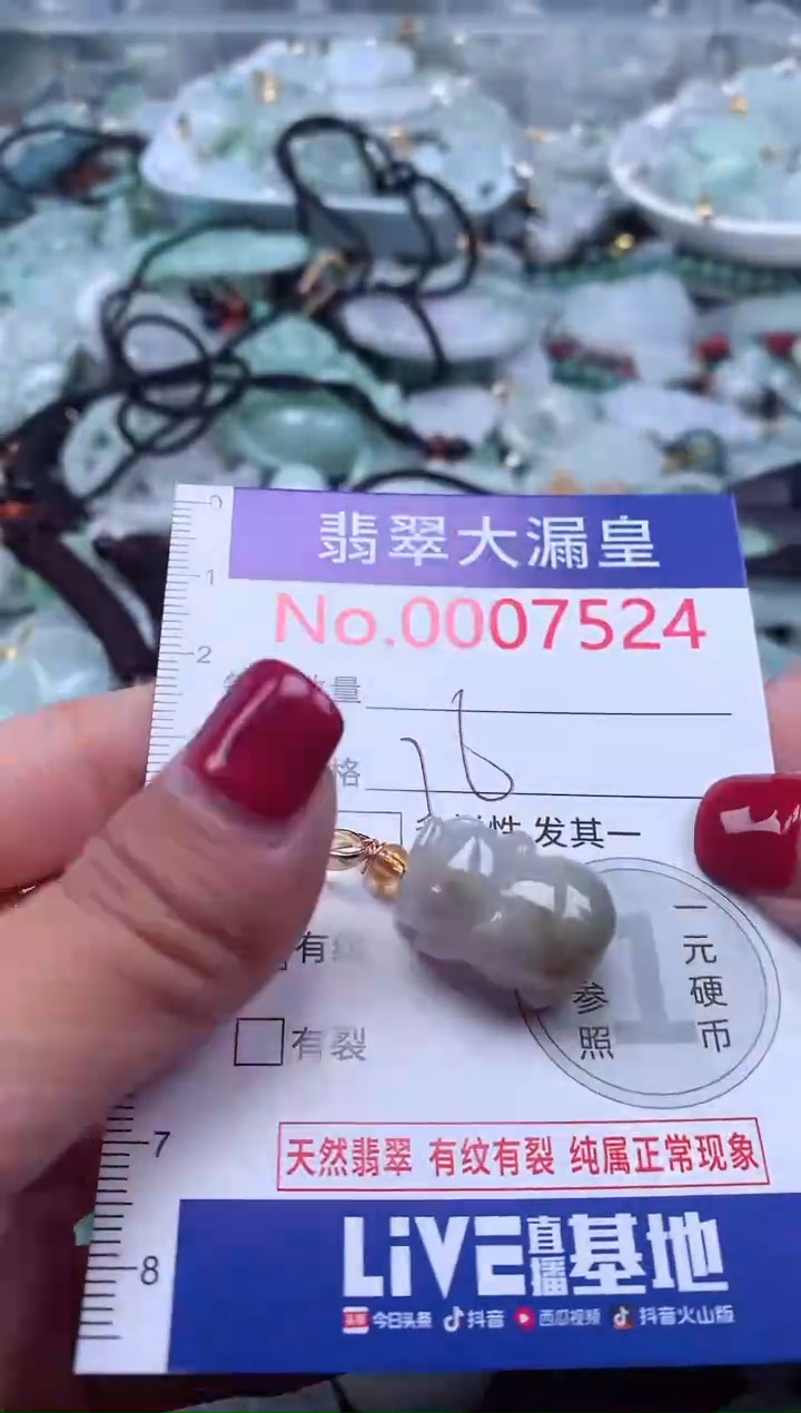 颈饰未镶嵌翡翠7524