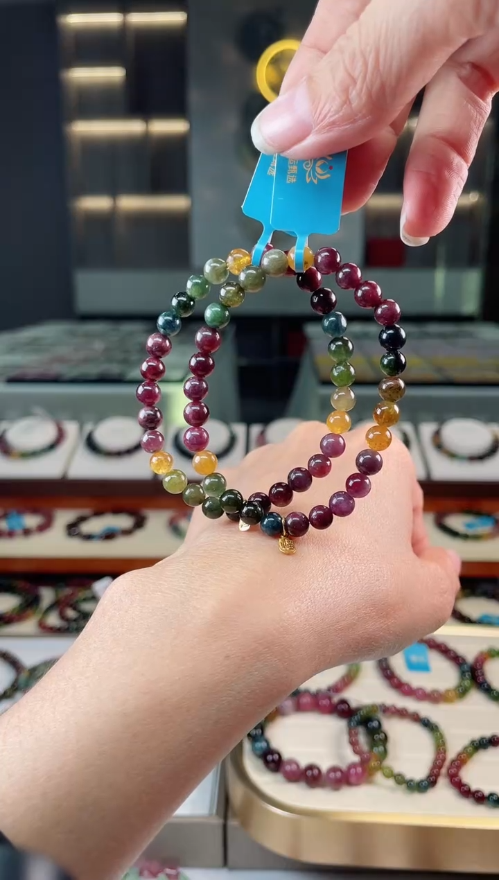 【闪购商品】碧玺单圈手串未镶嵌（多样性发一条）Q