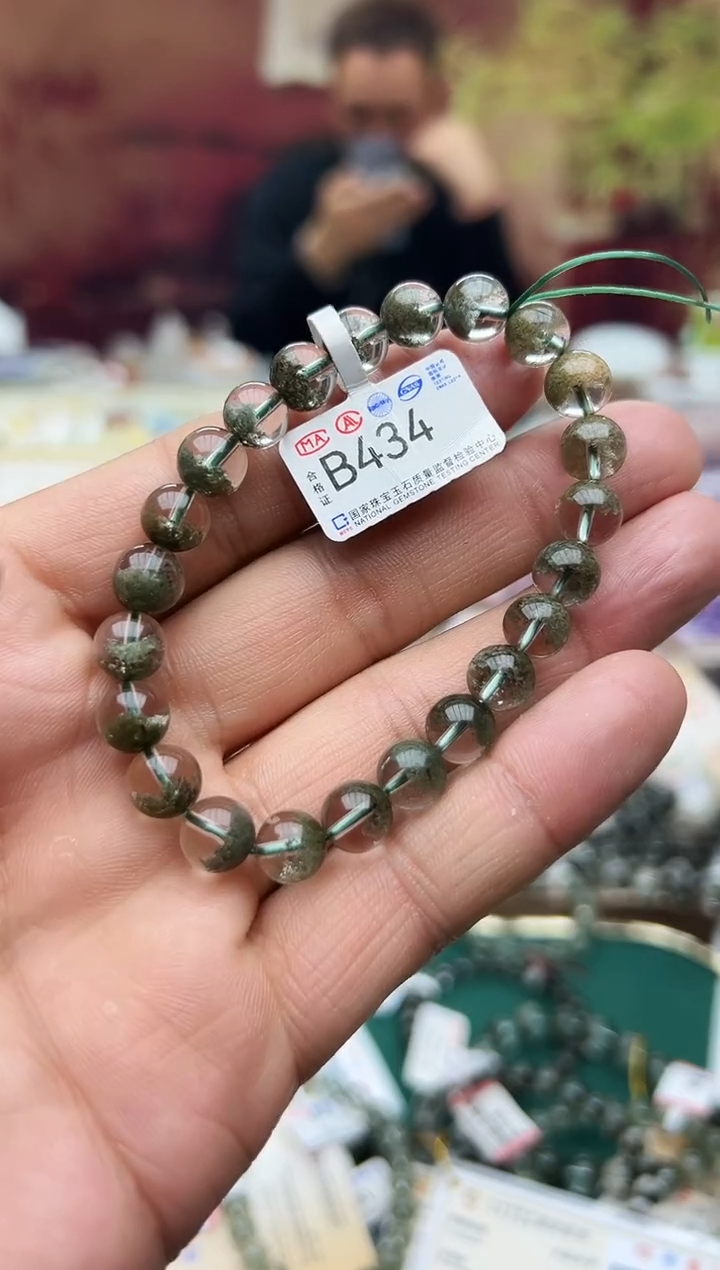 【闪购商品】水晶手链未镶嵌b434 绿幽灵