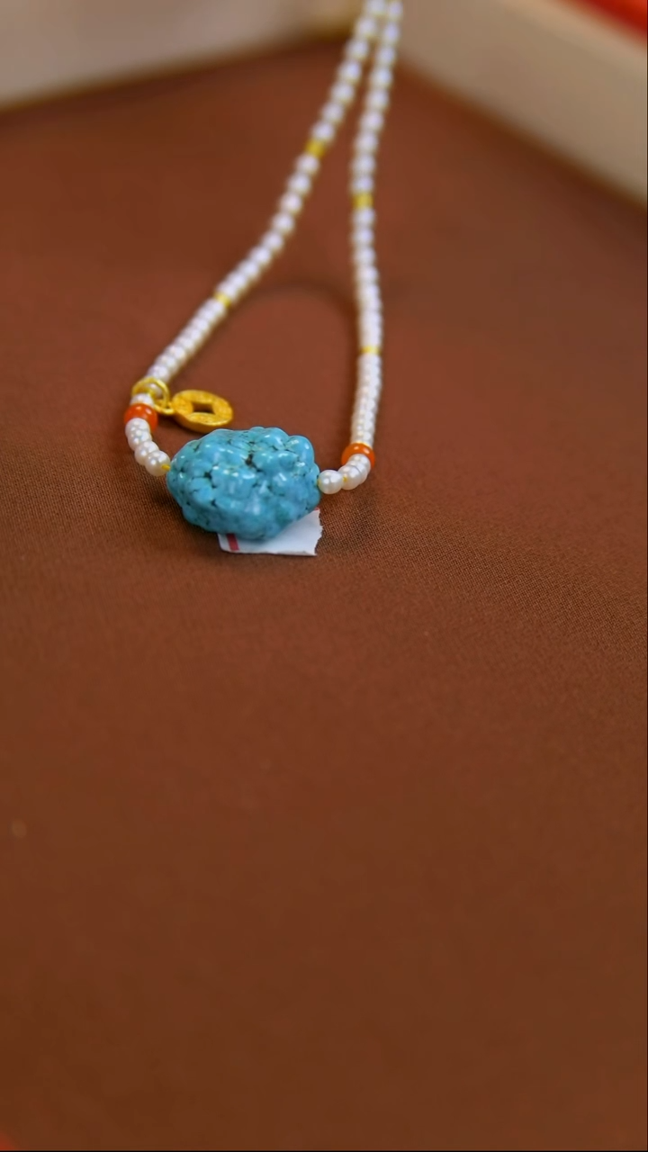 【闪购商品】绿松石珠宝奇石未镶嵌项链