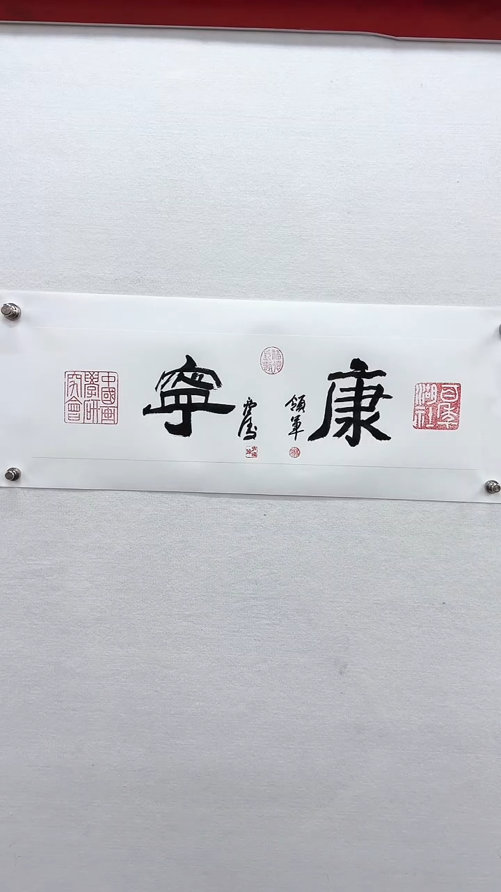 【闪购商品】书法杨领军、徐庐陵-一平尺书法作品康宁