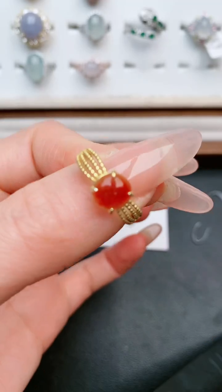 【闪购商品】翡翠戒指银S925镶嵌....