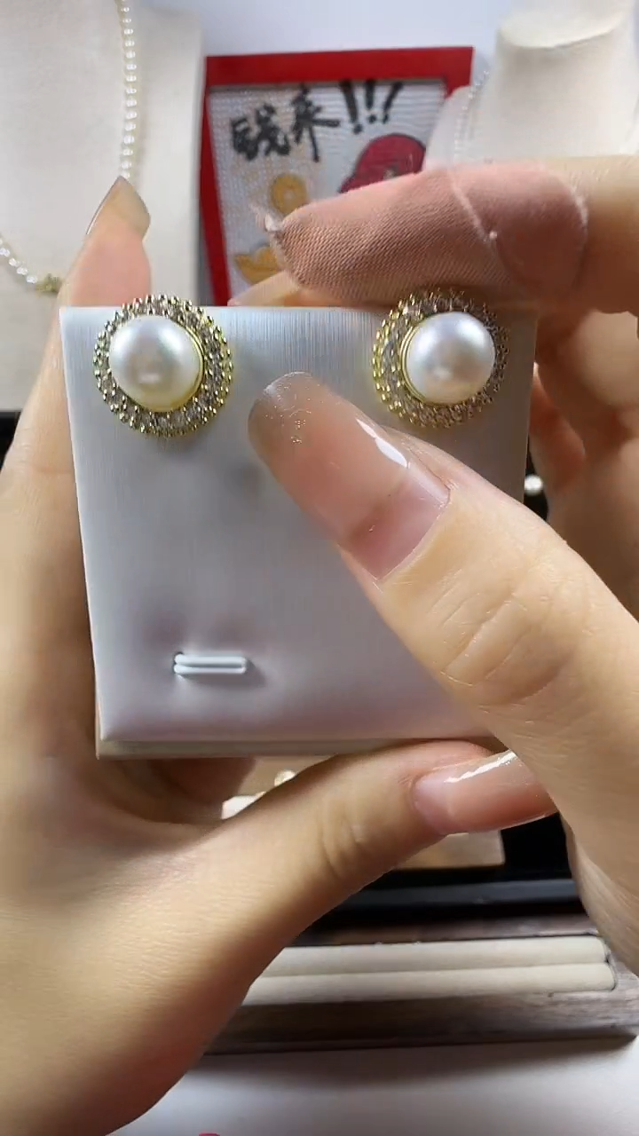 未镶嵌耳饰淡水珍珠1