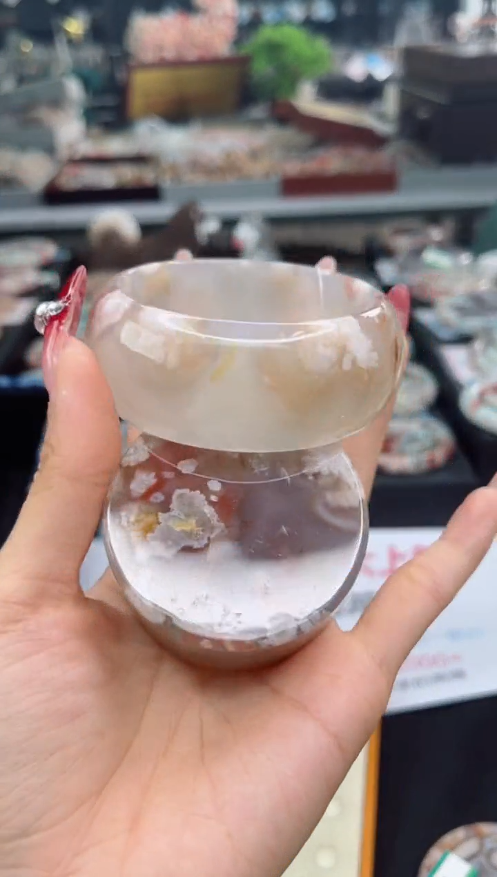 【闪购商品】石英质玉手镯未镶嵌56圈口（赠品镯心）3650222