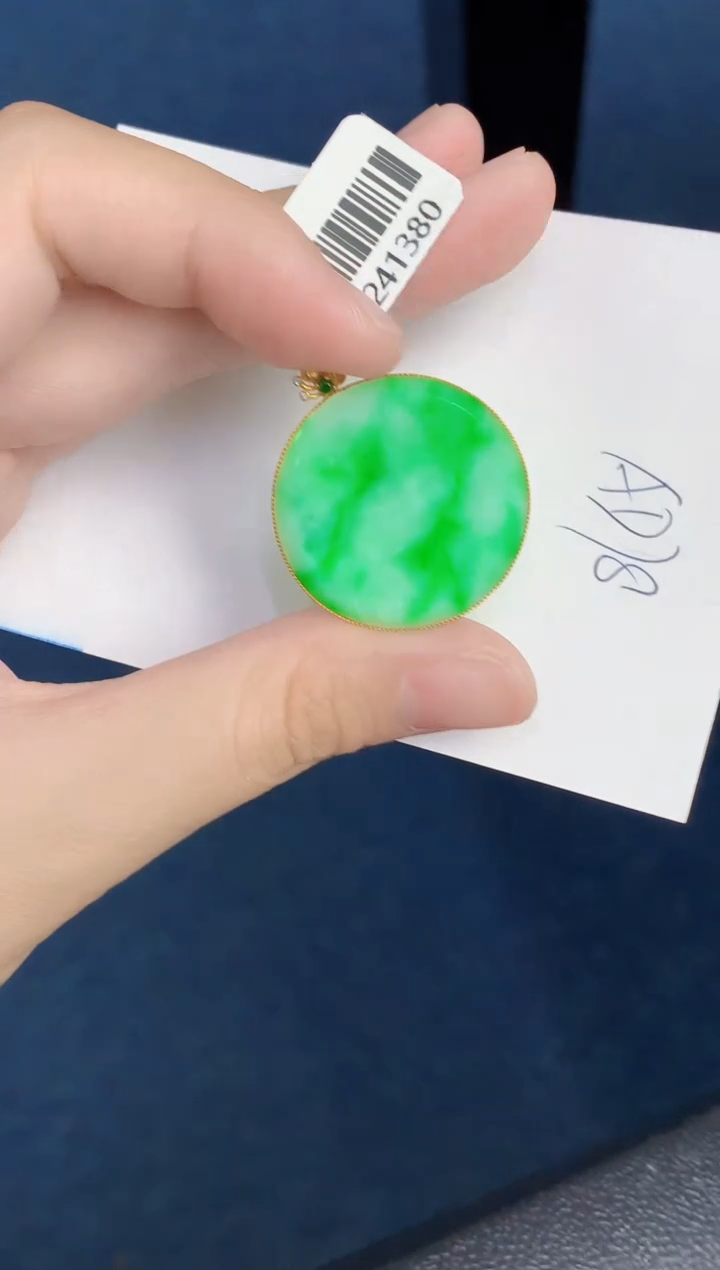 【闪购商品】翡翠颈饰18K金镶嵌000000000