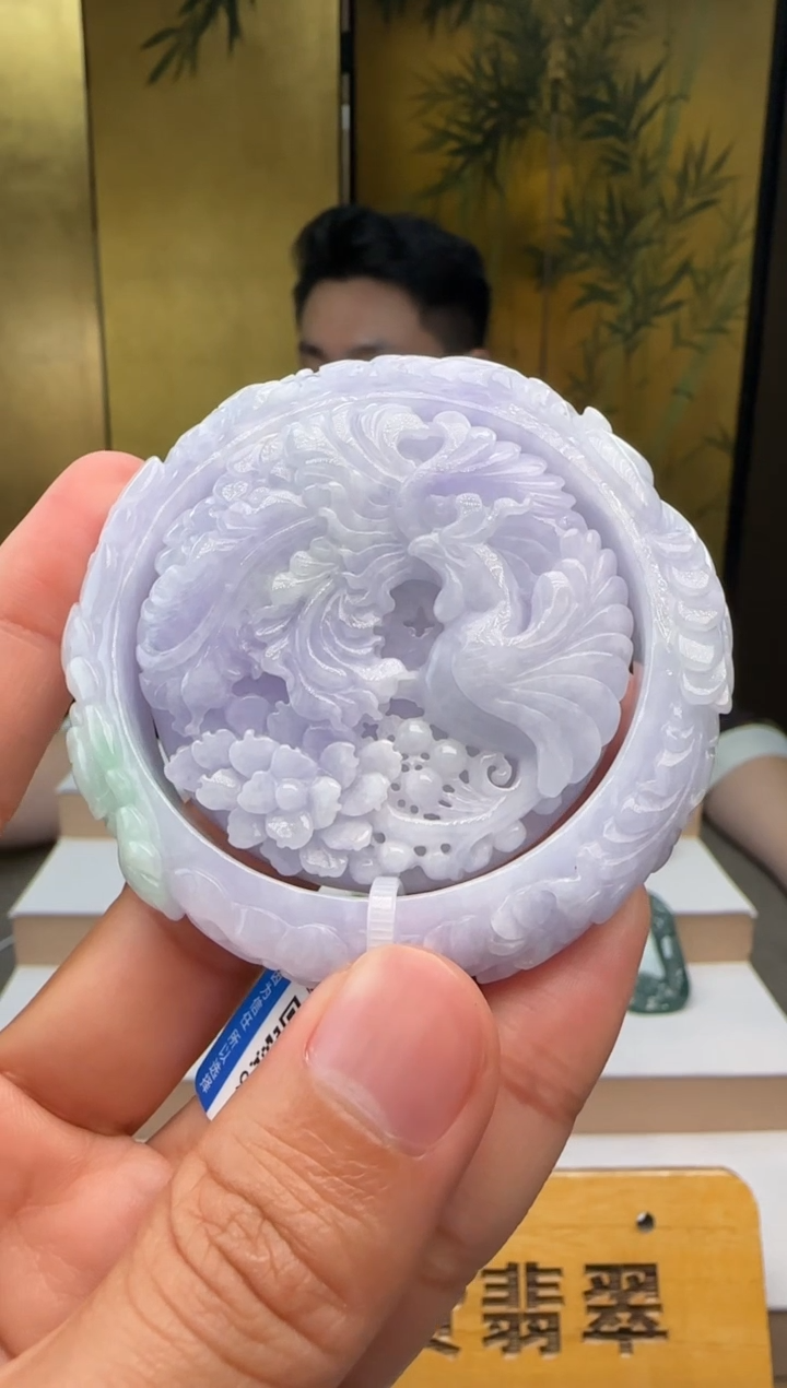 颈饰未镶嵌翡翠一套+底座XM@@960Q7J05537