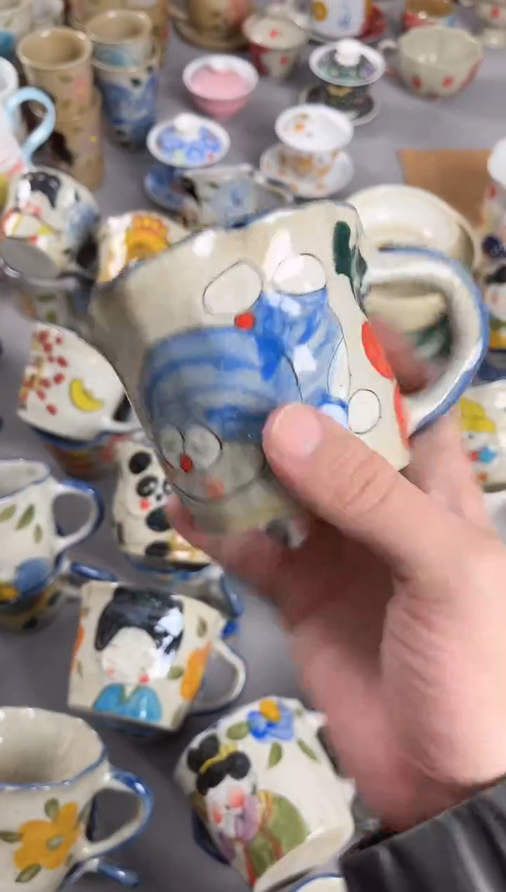 【闪购商品】瓷片景德镇手绘高温陶瓷