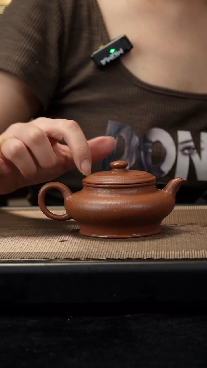 茶壶紫砂黄降坡虚扁170c