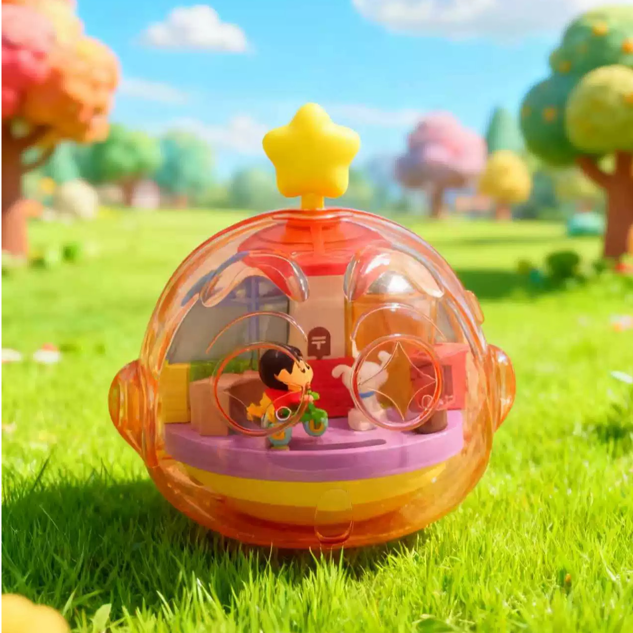 【拆盒】蜡笔小新磁力玩转春日部盲盒潮玩摆件