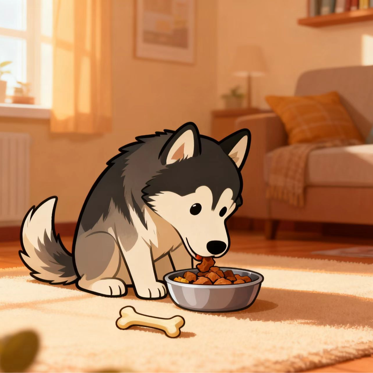 阿拉斯加狗狗背书包