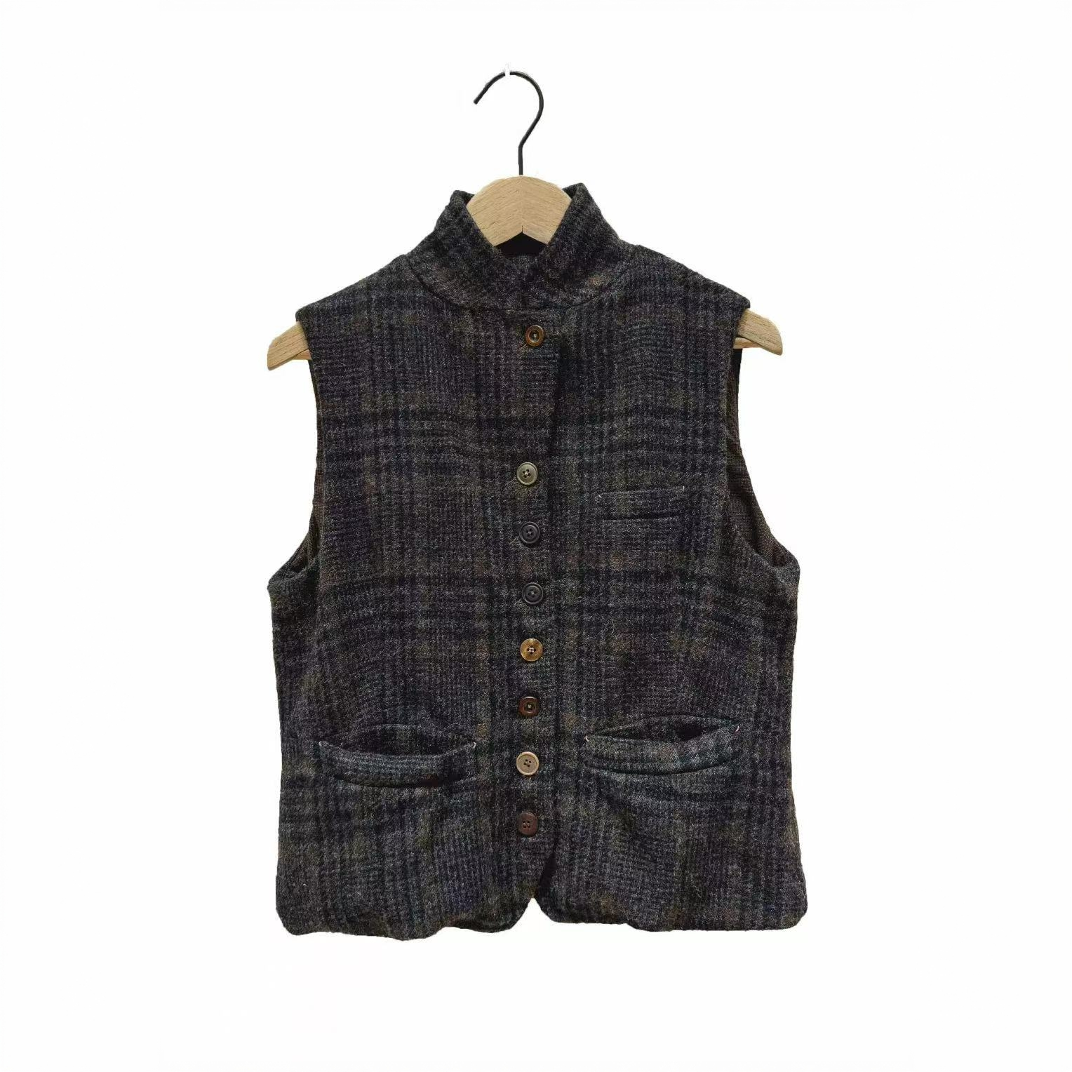 岸迷香·贞琦坊 短马甲：Z25FW6002 时尚百搭复古