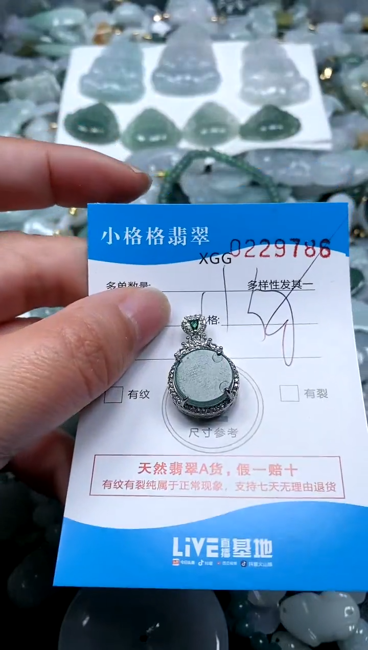 【闪购商品】翡翠颈饰未镶嵌闪购商品0229786
