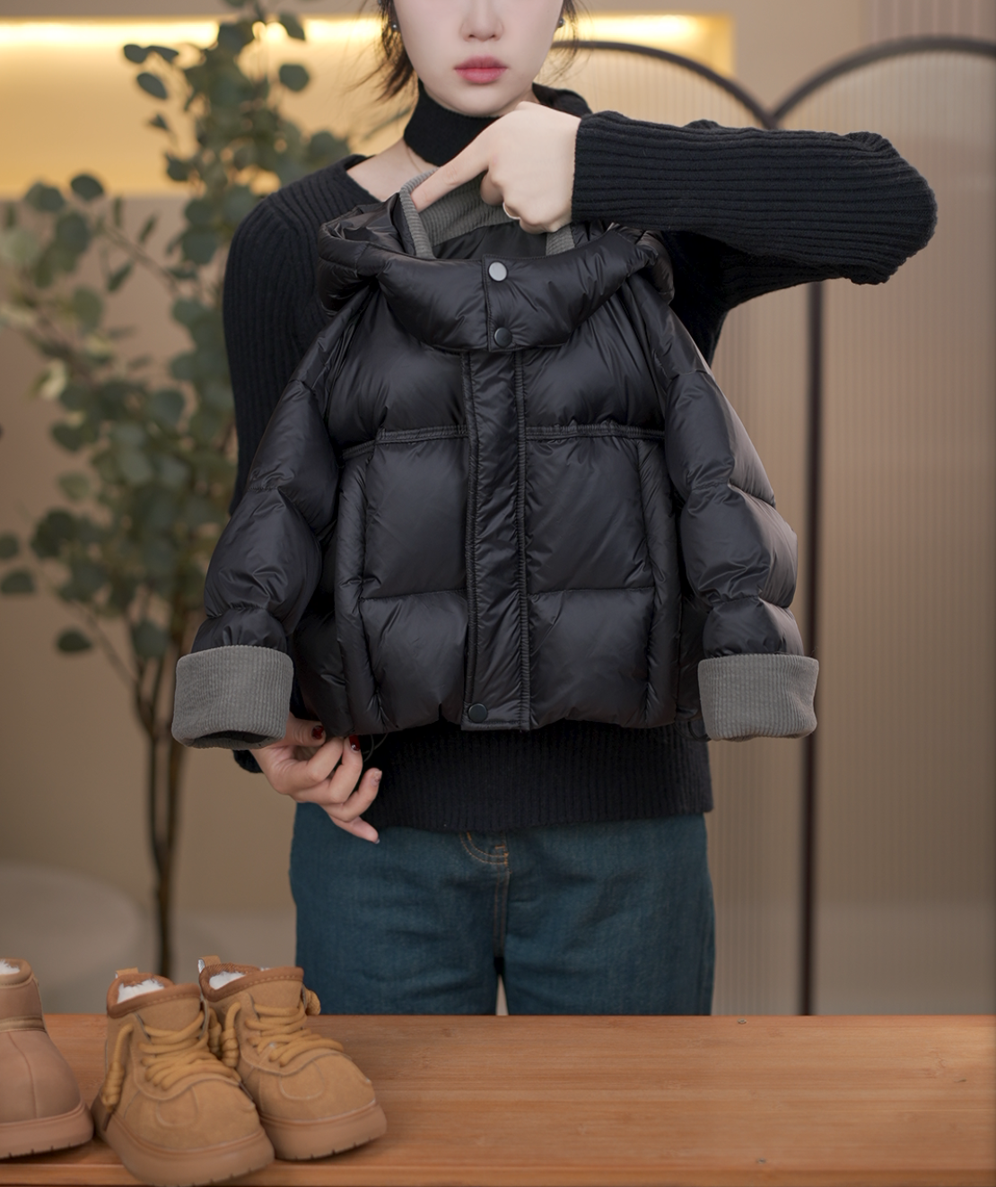 【菠菜家】儿童白鸭绒羽绒服极寒系列双倍充绒韩版翻袖加厚云3号