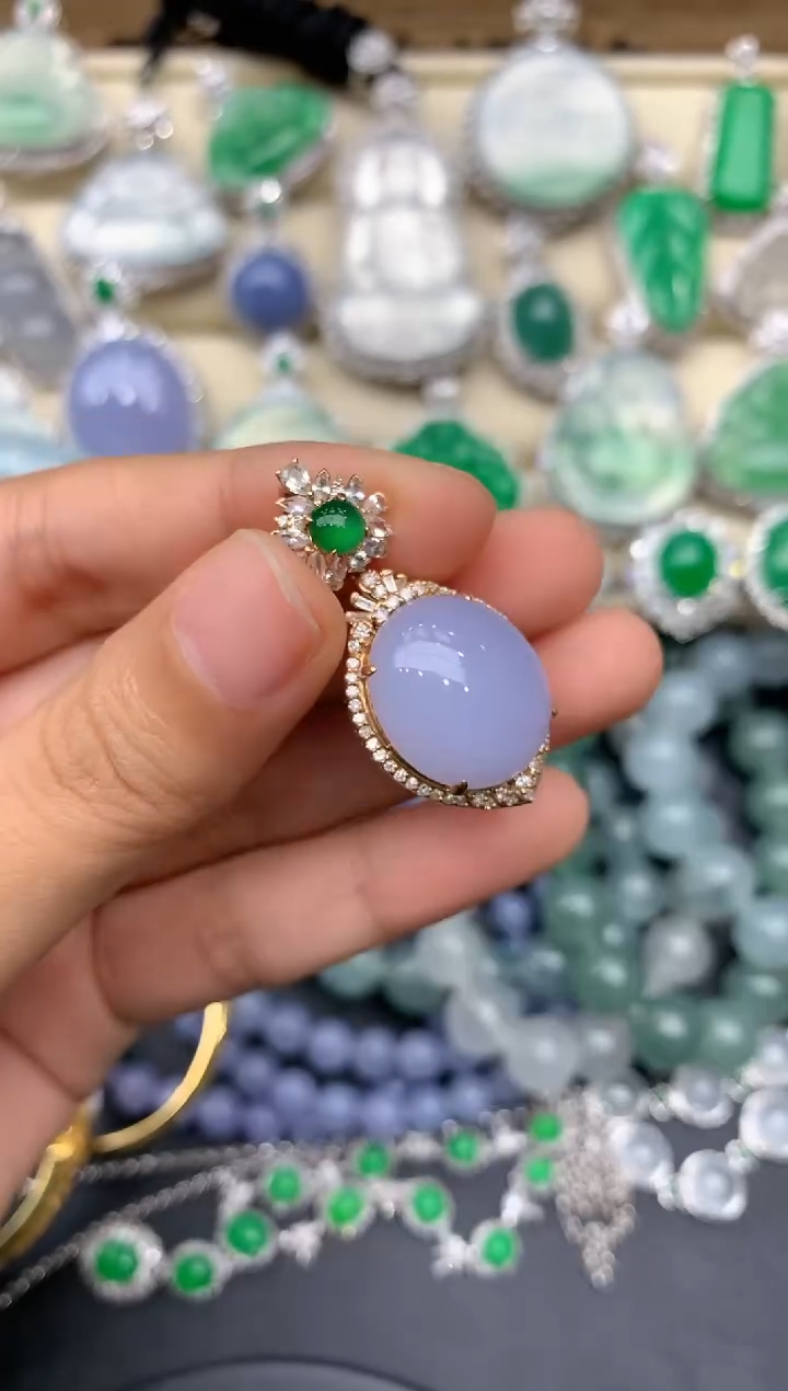 【闪购商品】翡翠颈饰18K金镶嵌261-中国好珍宝