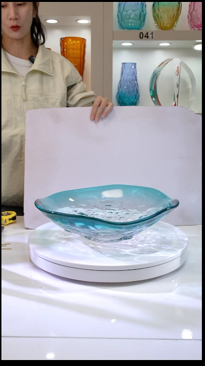 c**o水晶琉璃果盘一只