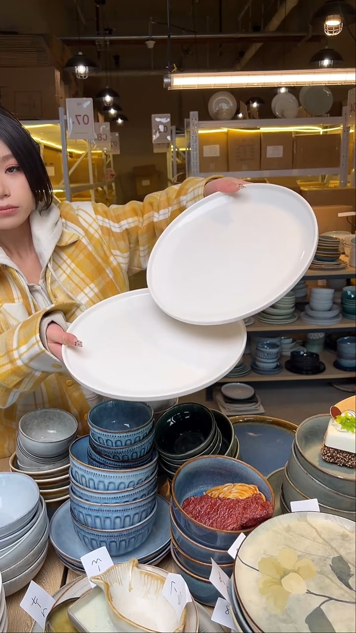 瓷18外贸尾货窑变釉下彩默认微瑕