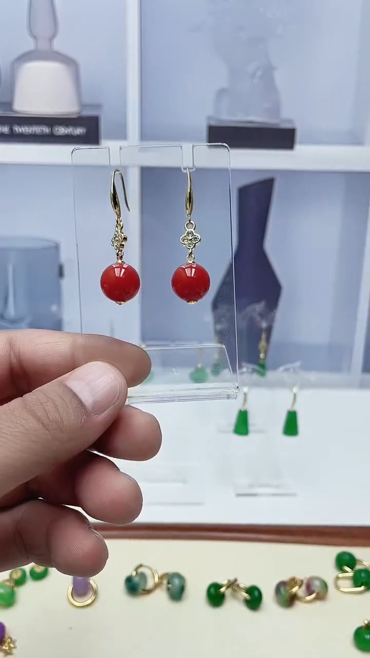 未镶嵌翡翠耳饰45号