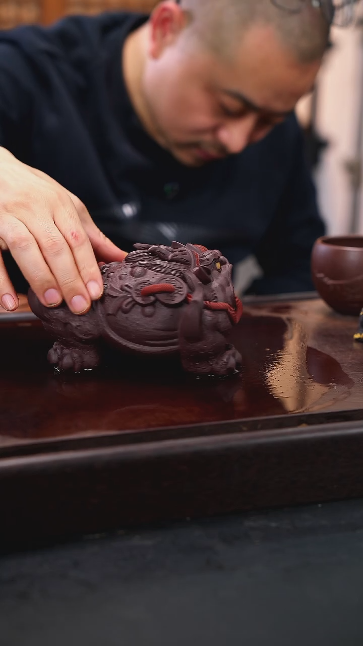 紫砂茶宠顺**货金蟾