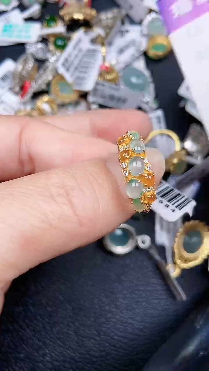 颈饰银S925镶嵌翡翠1766