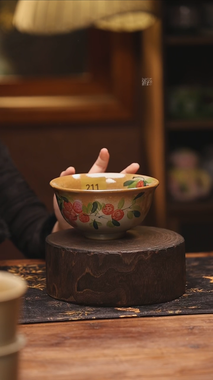 陶瓷景德镇高温釉下手绘陶瓷@L211@