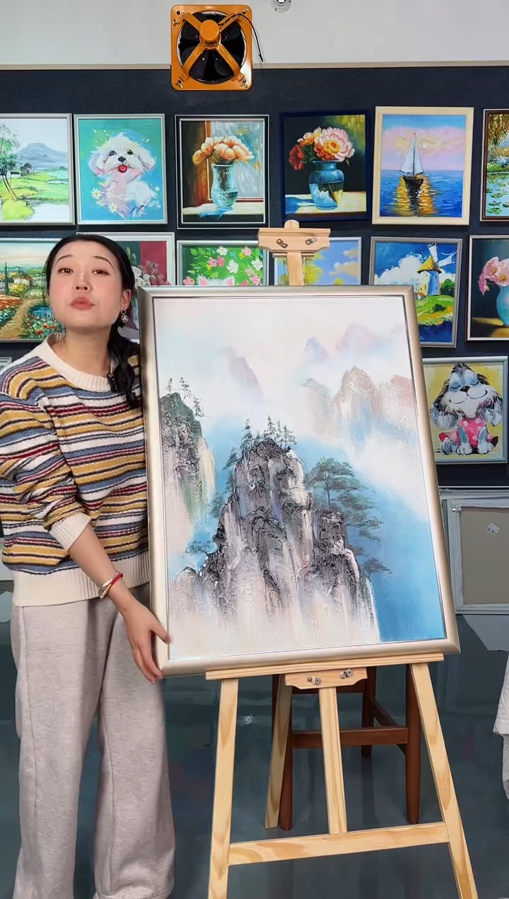 【闪购商品】油画10号 60*80 山水-手绘油画