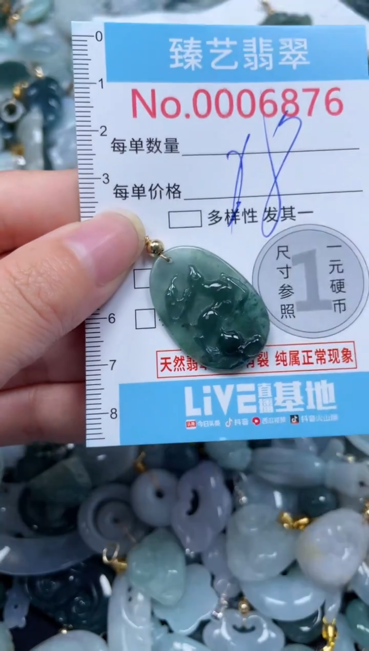 颈饰未镶嵌翡翠6876