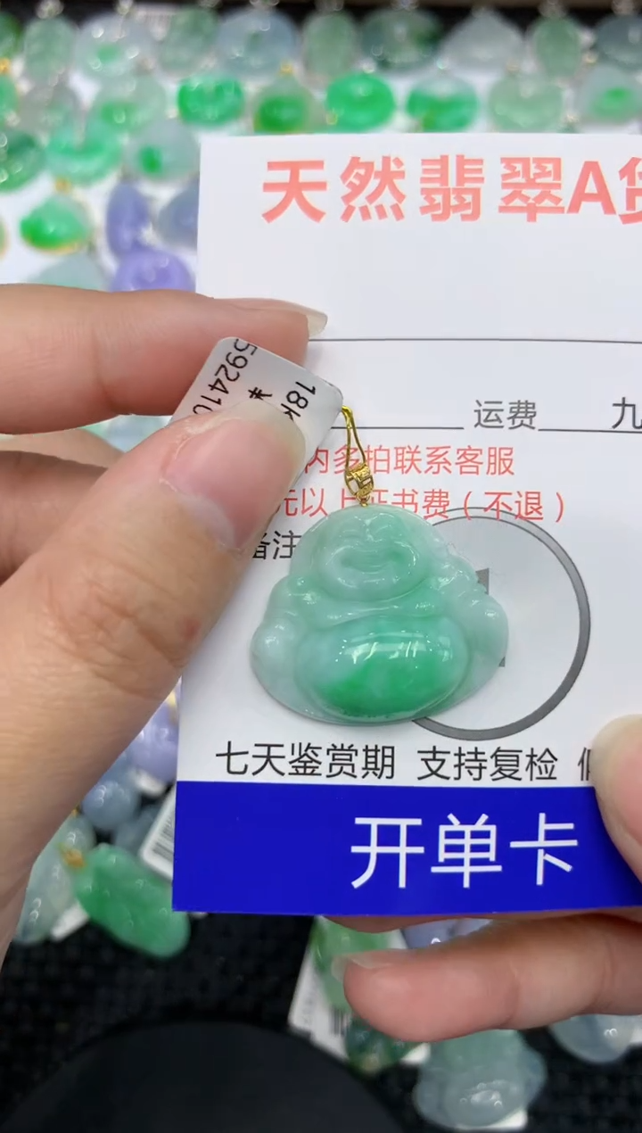 【闪购商品】翡翠颈饰18K金镶嵌 111111111111