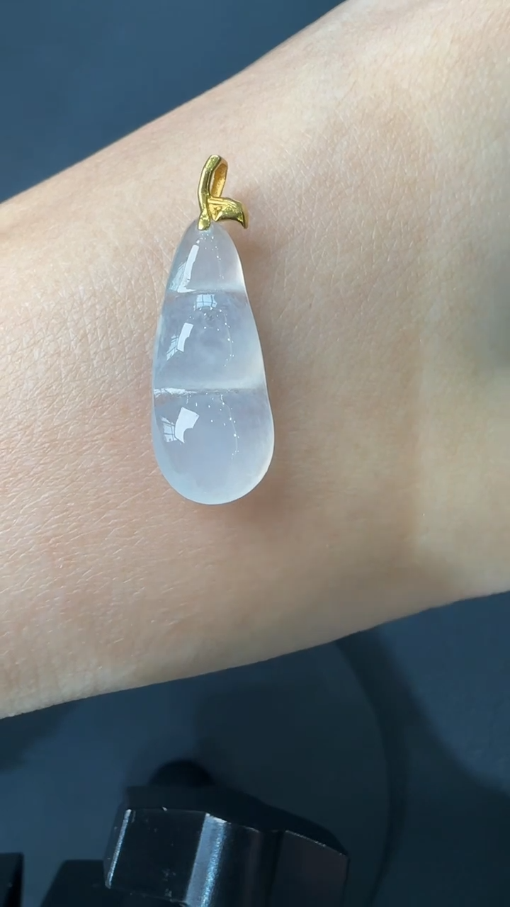 【闪购商品】翡翠吊坠(不含链)18K金镶嵌2