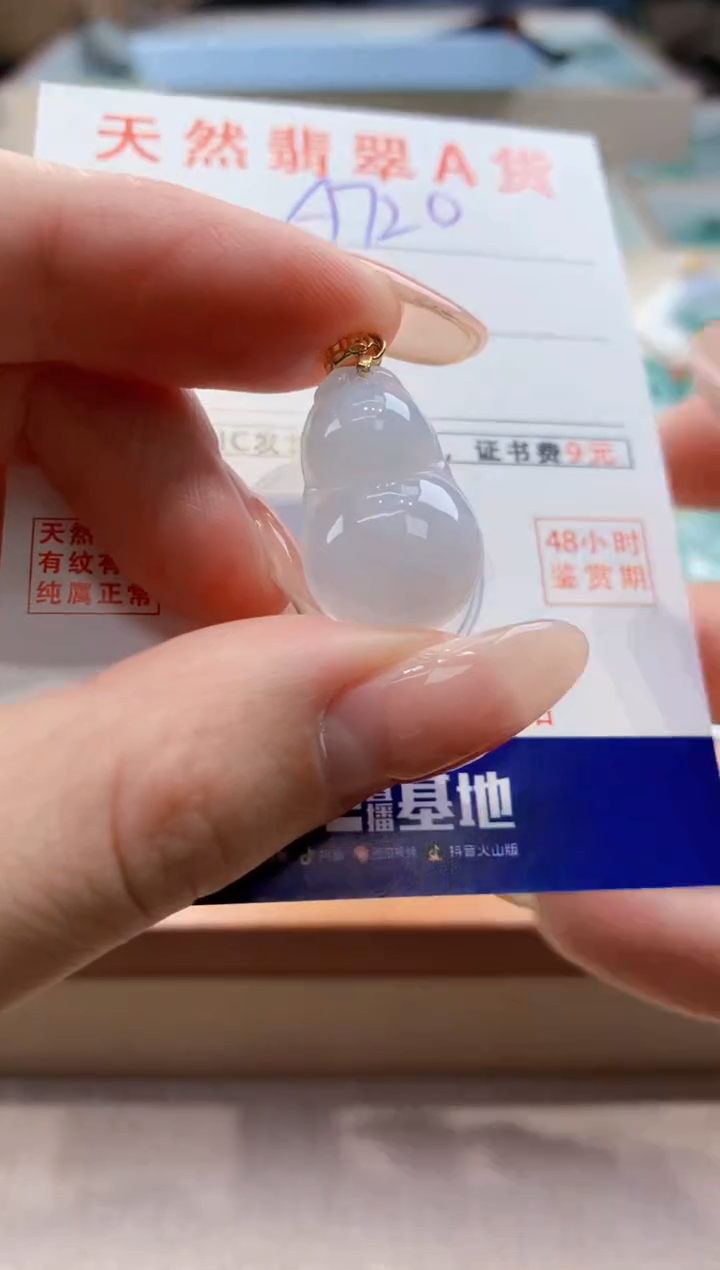 颈饰未镶嵌翡翠 天然翡翠挂件