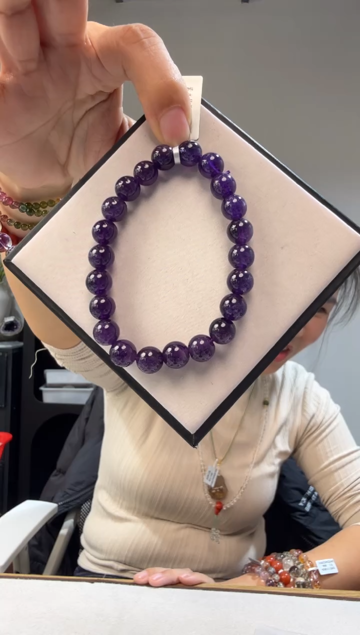 未镶嵌手链水晶优0747 约9mm