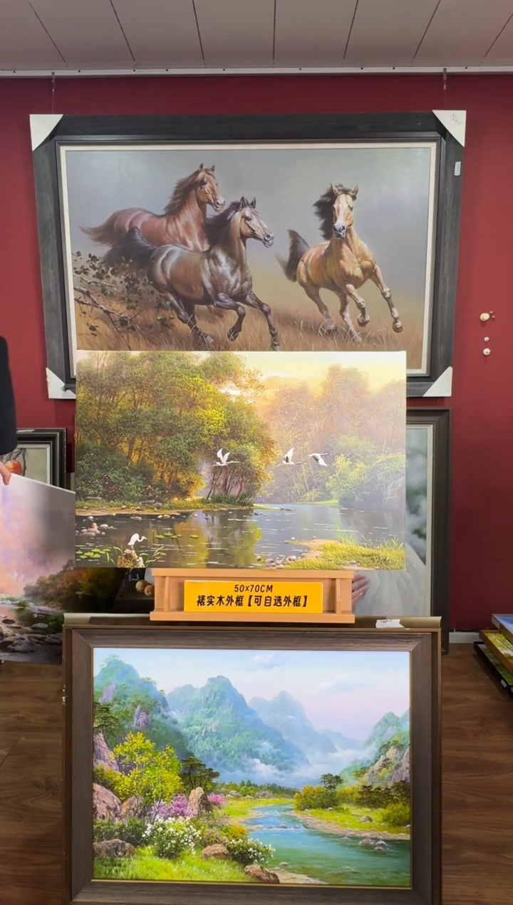 油画【160号】约50*70cm丨朝鲜原创纯手绘孤品油画丨赠装裱