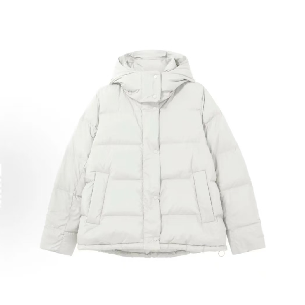 LU2025新款 5格修身连帽羽绒服女款 无惧对比