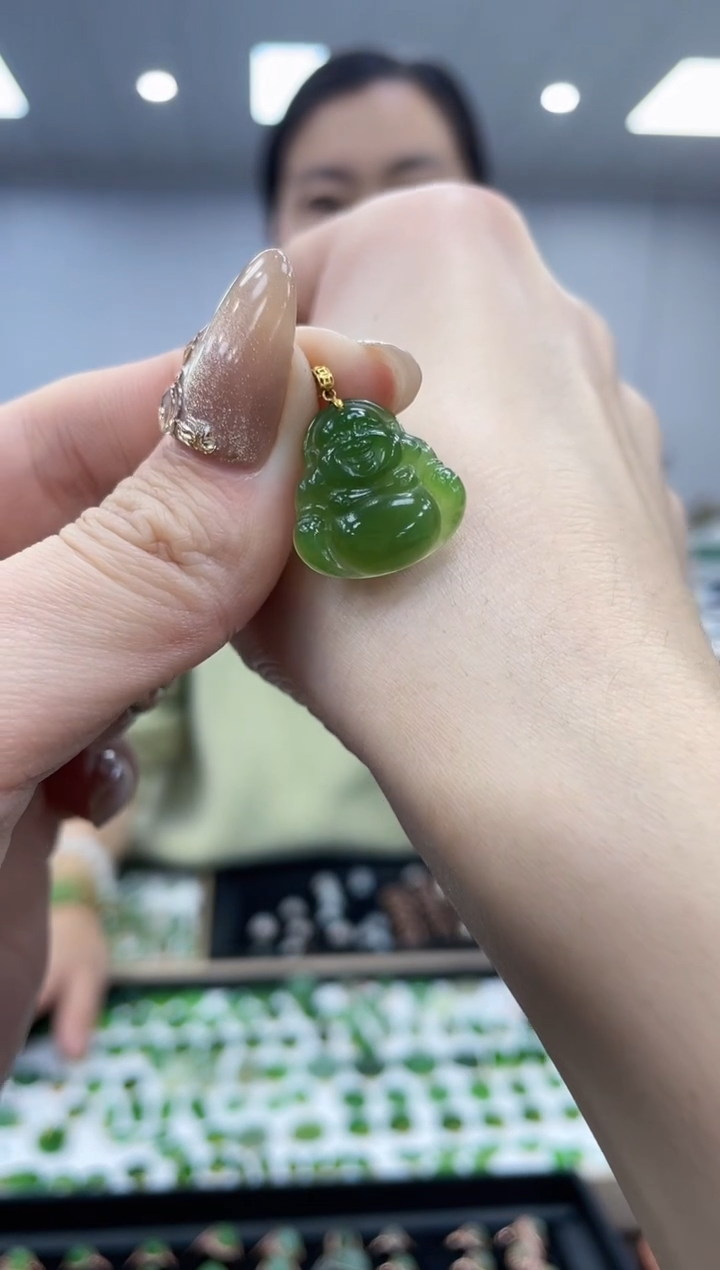【闪购商品】和田玉吊坠18K金镶嵌多样性拍一发一071