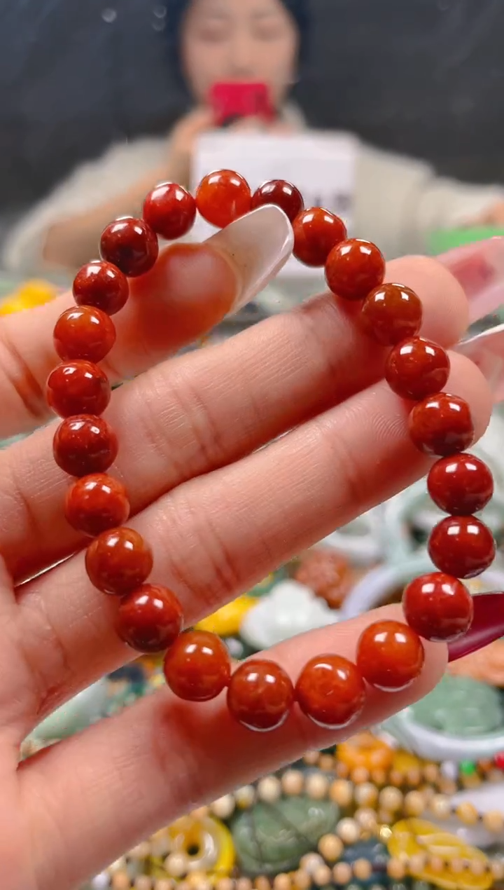 【闪购商品】翡翠颈饰未镶嵌7-8MM/R/翡翠A货一图一物