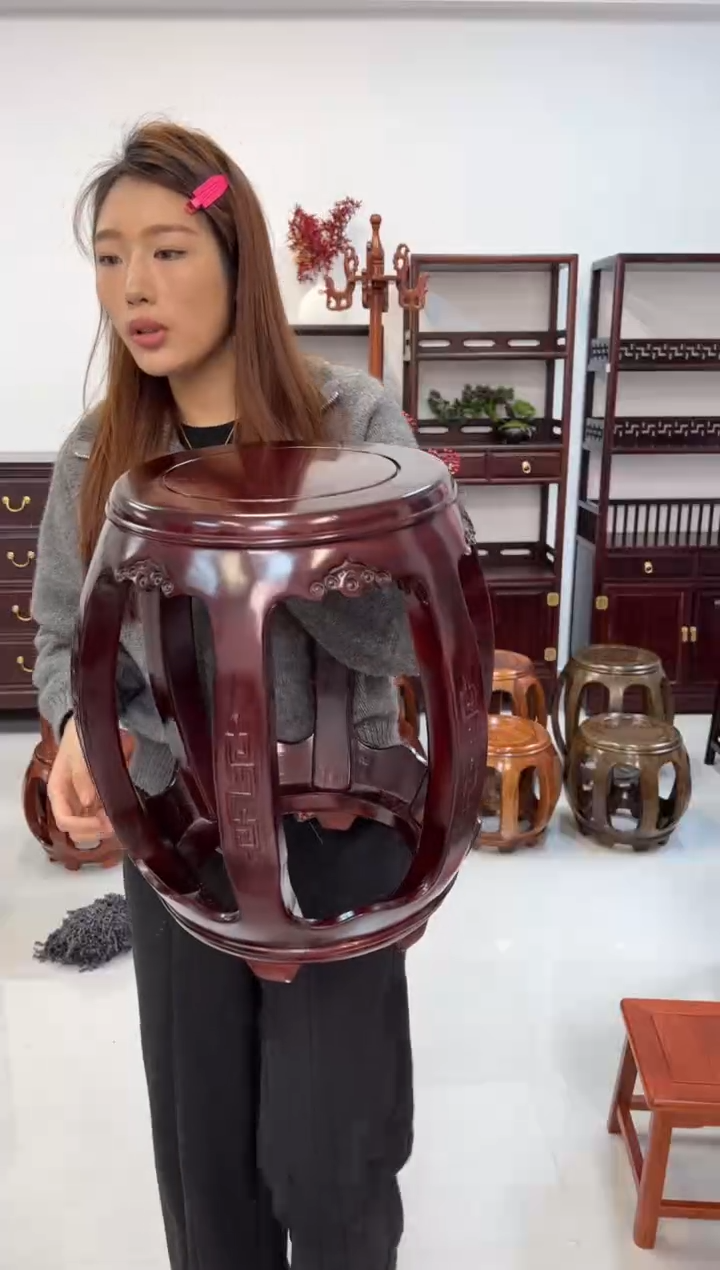 花梨木类家具花梨木大号雕花酸枝色