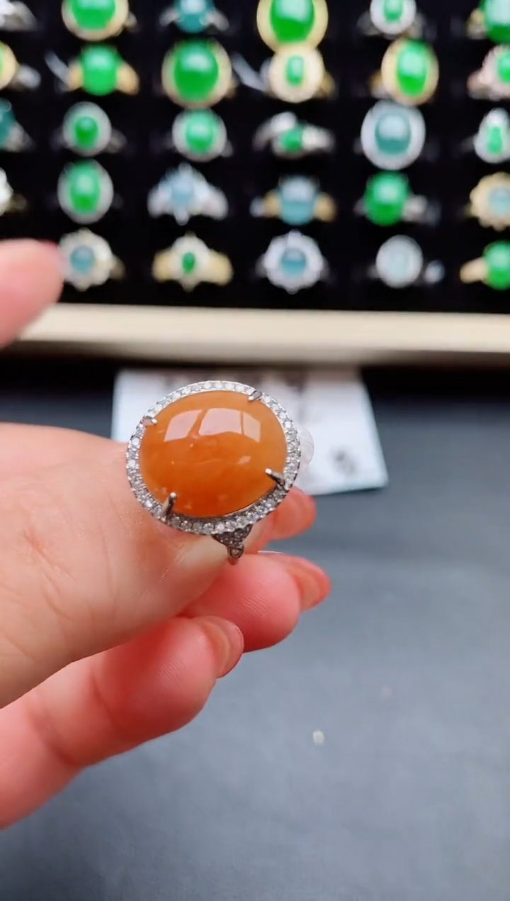 【闪购商品】翡翠戒指银S925镶嵌50850